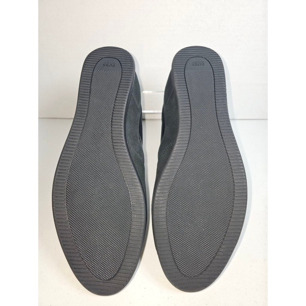 Boss Hugo Boss Men's Maze Suede Sneakers - Black - Size 12 - Picture 4 of 10